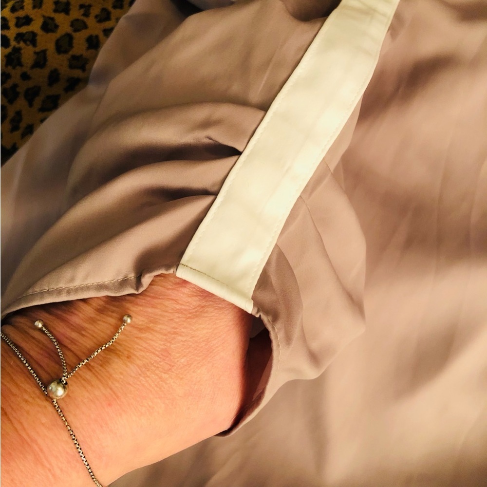 Apt. 9 Size Xl Ivory & Tan Color Block Open Back … - image 6